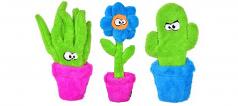 Dog Toy:  Cycle Dog Duraplush Potted Plants Set of (3) Toys