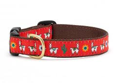 Dog Collars: 5/8" or 1" Wide Llama Clip Collar