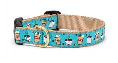 Dog Collars: 5/8" or 1" Wide Coffee Nut Clip Collar