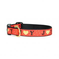 Dog Collars: 5/8" or 1" Wide Holiday, Christmas Joy Clip Collar or Leash