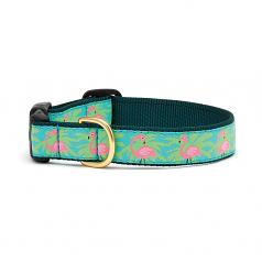 Dog Collars: 5/8" or 1" Width Flamingo Clip Collar