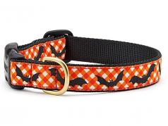 Dog Collars: 5/8" or 1" Wide Holiday, Halloween Batty Clip Collar