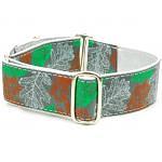 Dog Collars:  Leaf Skeletons 1.5" Wide