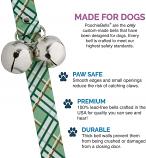 Poochie Bells:  Country Cottage Green Pattern House Break Training Bells