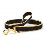 Black and Tan Bamboo Leash- 5/8" or 1"