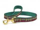 Dog Collars: 5/8" or 1" Wide Holiday, Christmas Sparkle Plaid Leash