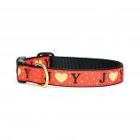 Dog Collars: 5/8" or 1" Wide Holiday, Christmas Joy Clip Collar or Leash